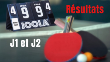 Tennis de Table – Résultat J1 et J2