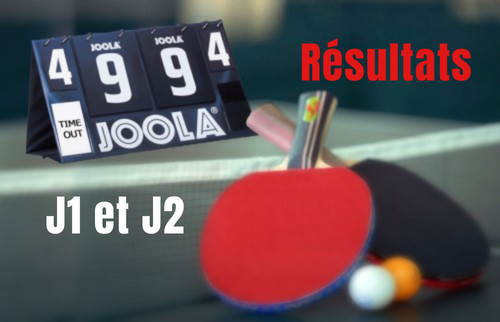 Tennis de Table – Résultat J1 et J2