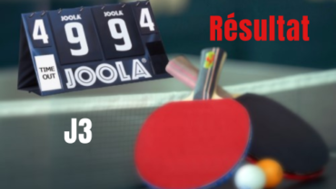 Tennis de Table – Résultats J3