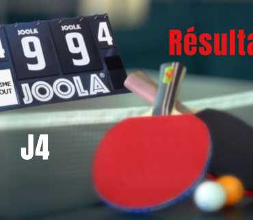 Tennis de Table – Résultats J4